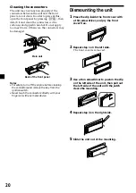 Предварительный просмотр 20 страницы Sony XR-4950X Operating Instructions Manual