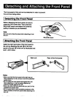 Предварительный просмотр 7 страницы Sony XR-5550 - Am/fm Cassette Reciever User Manual