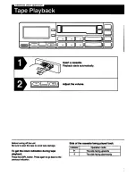 Предварительный просмотр 8 страницы Sony XR-5550 - Am/fm Cassette Reciever User Manual