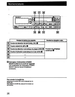 Предварительный просмотр 26 страницы Sony XR-5550 - Am/fm Cassette Reciever User Manual