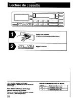 Предварительный просмотр 28 страницы Sony XR-5550 - Am/fm Cassette Reciever User Manual