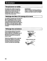 Предварительный просмотр 40 страницы Sony XR-5550 - Am/fm Cassette Reciever User Manual