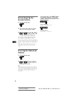 Предварительный просмотр 8 страницы Sony XR-6600RDS Operating Instructions Manual