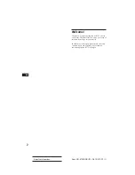 Preview for 2 page of Sony XR-6759RDS Operating Instructions Manual