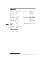 Preview for 16 page of Sony XR-6759RDS Operating Instructions Manual