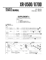 Предварительный просмотр 50 страницы Sony XR-700 Service Manual