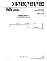 Предварительный просмотр 37 страницы Sony XR-7150 Service Manual