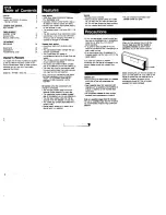 Preview for 2 page of Sony XR-7500 Operating Instructions Manual