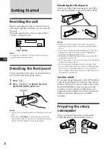 Предварительный просмотр 4 страницы Sony XR-7850 Operating Instructions Manual