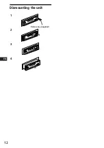 Предварительный просмотр 12 страницы Sony XR-7850 Operating Instructions Manual