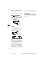 Предварительный просмотр 4 страницы Sony XR-C100 Operating Instructions Manual