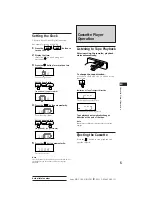 Предварительный просмотр 5 страницы Sony XR-C100 Operating Instructions Manual