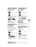 Предварительный просмотр 7 страницы Sony XR-C100 Operating Instructions Manual