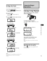 Предварительный просмотр 5 страницы Sony XR-C110 Operating Instructions Manual