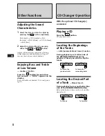 Предварительный просмотр 8 страницы Sony XR-C110 Operating Instructions Manual