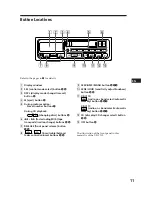 Предварительный просмотр 11 страницы Sony XR-C110 Operating Instructions Manual