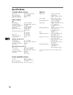 Предварительный просмотр 12 страницы Sony XR-C110 Operating Instructions Manual