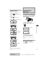 Предварительный просмотр 5 страницы Sony XR-C113 Operating Instructions Manual