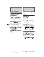 Предварительный просмотр 8 страницы Sony XR-C113 Operating Instructions Manual