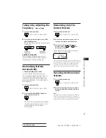 Preview for 7 page of Sony XR-C117 Operating Instructions Manual