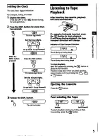 Предварительный просмотр 5 страницы Sony XR-C210 Operating Instructions Manual