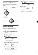 Предварительный просмотр 7 страницы Sony XR-C2200 Operating Instructions Manual