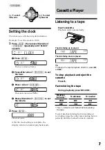 Preview for 7 page of Sony XR-C2300R Operating Instructions Manual