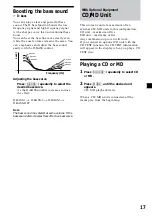 Preview for 17 page of Sony XR-C2300R Operating Instructions Manual