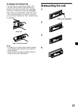 Предварительный просмотр 15 страницы Sony XR-C2600 Operating Instructions Manual