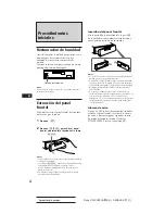 Предварительный просмотр 19 страницы Sony XR-C290 Operating Instructions Manual