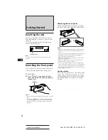 Preview for 4 page of Sony XR-C300 Operating Instructions Manual