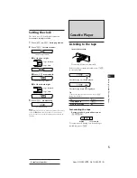 Preview for 5 page of Sony XR-C300 Operating Instructions Manual