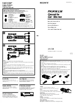 Sony XR-C33R Connection Diagram предпросмотр