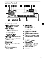 Предварительный просмотр 3 страницы Sony XR-C4120 Operating Instructions Manual