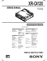 Sony XR-C4120 Service Manual preview