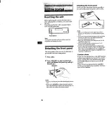 Предварительный просмотр 4 страницы Sony XR-C450 Operating Instructions Manual