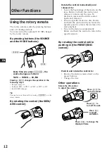 Предварительный просмотр 12 страницы Sony XR-C453RDS Operating Instructions Manual