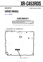 Предварительный просмотр 41 страницы Sony XR-C453RDS Service Manual