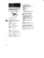 Предварительный просмотр 6 страницы Sony XR-C500 Primary Operating Instructions Manual