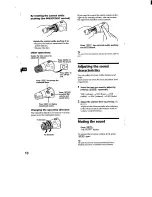 Предварительный просмотр 10 страницы Sony XR-C500 Primary Operating Instructions Manual