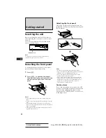 Предварительный просмотр 4 страницы Sony XR-C503 Operating Instructions Manual