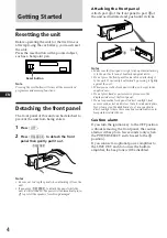 Preview for 4 page of Sony XR-C5080R Operating Instructions Manual