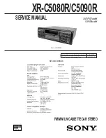 Preview for 1 page of Sony XR-C5080R Service Manual