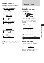 Preview for 5 page of Sony XR-C5090R Operating Instructions Manual