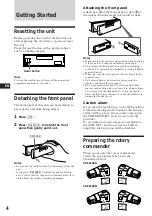 Предварительный просмотр 4 страницы Sony XR-C5100R Operating Instructions Manual