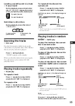 Предварительный просмотр 15 страницы Sony XR-C5100R Operating Instructions Manual