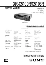 Sony XR-C5100R Service Manual предпросмотр