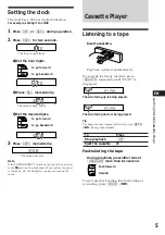 Preview for 5 page of Sony XR-C5109R Operating Instructions Manual