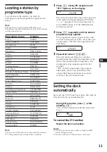 Preview for 11 page of Sony XR-C5109R Operating Instructions Manual