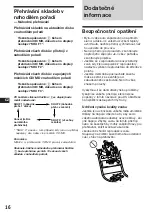 Preview for 62 page of Sony XR-C5109R Operating Instructions Manual